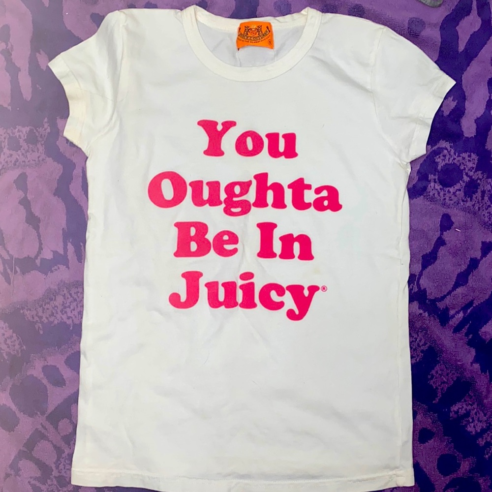 original design 2000 juicy discontinued t shirt (you ought to be juicy)